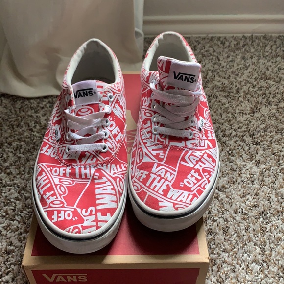 Doheny style racing rd/white vans - Picture 2 of 6